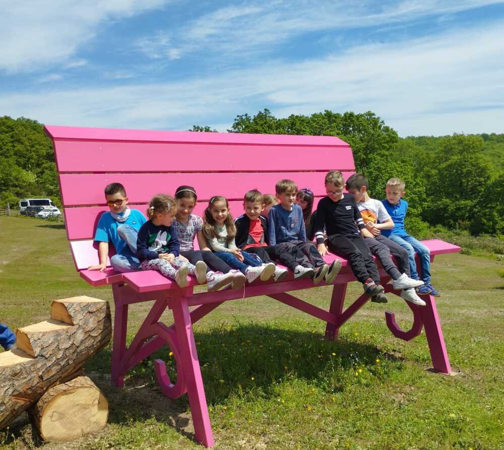 Inaugurata La Big Bench Di Tolfa Taglio Del Nastro Con I Bambini