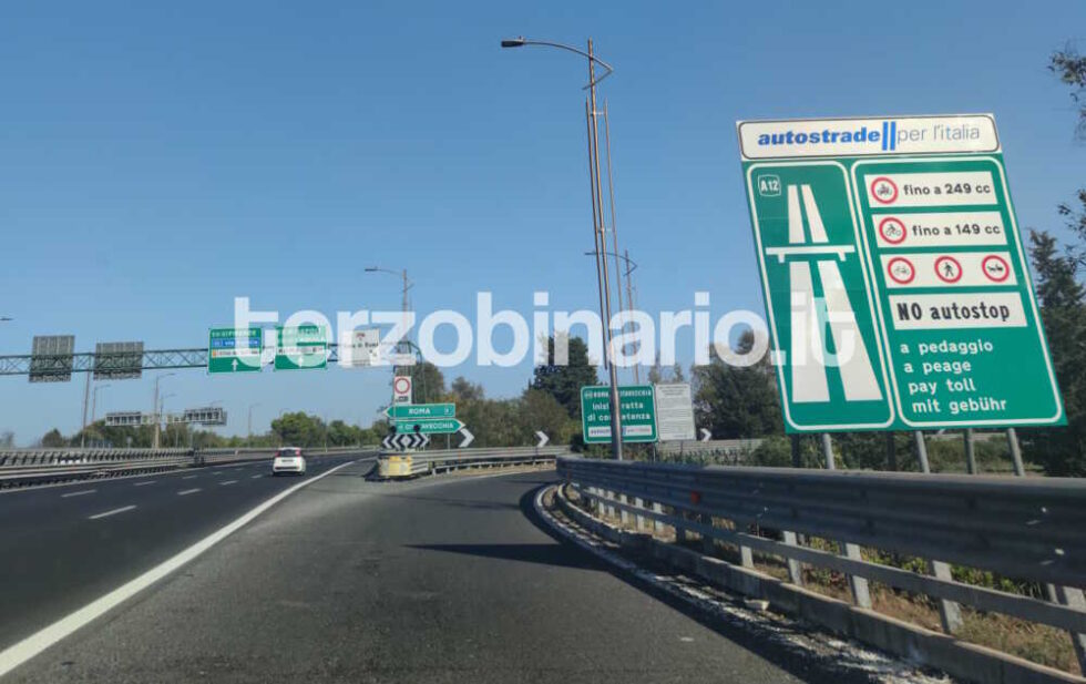 Chiusure sulla A12 da lunedì notte a Cerveteri Ladispoli Torrimpietra