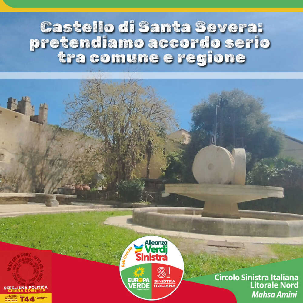 Si Ladispoli Sul Castello Di Santa Severa Tidei Pensa Alla