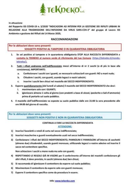 Dubbi e domande sul nuovo servizio di raccolta differenziata, Coinger  risponde