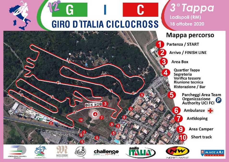 Giro d'Italia di ciclocross a Ladispoli ecco il percorso • Terzo