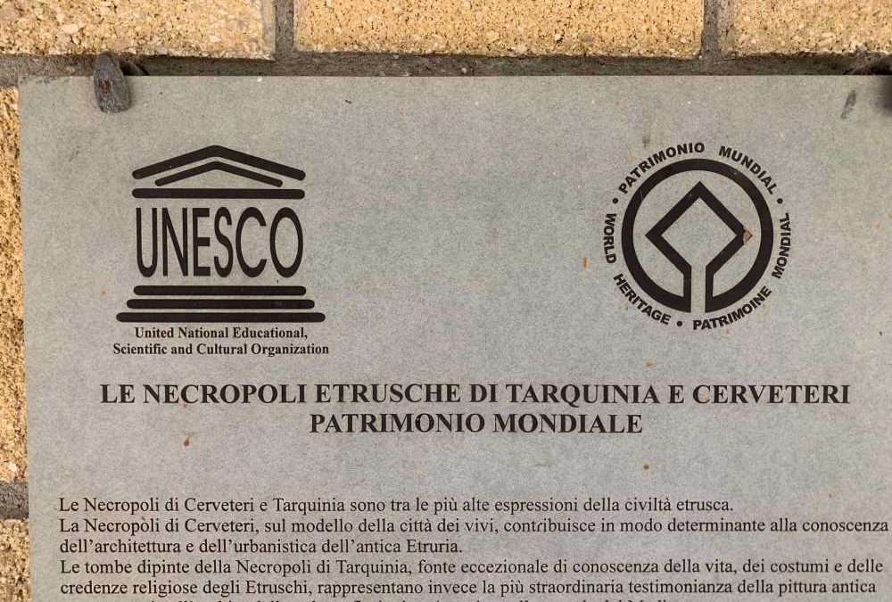 Cerveteri e Tarquinia patrimoni Unesco: il 2 luglio si festeggia il ventennale