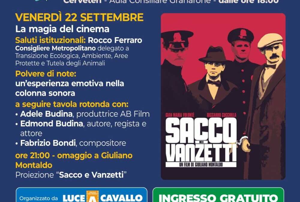 “Terre di Cinema” a Cerveteri, oggi l’ultimo appuntamento: tanti ospiti e proiezioni