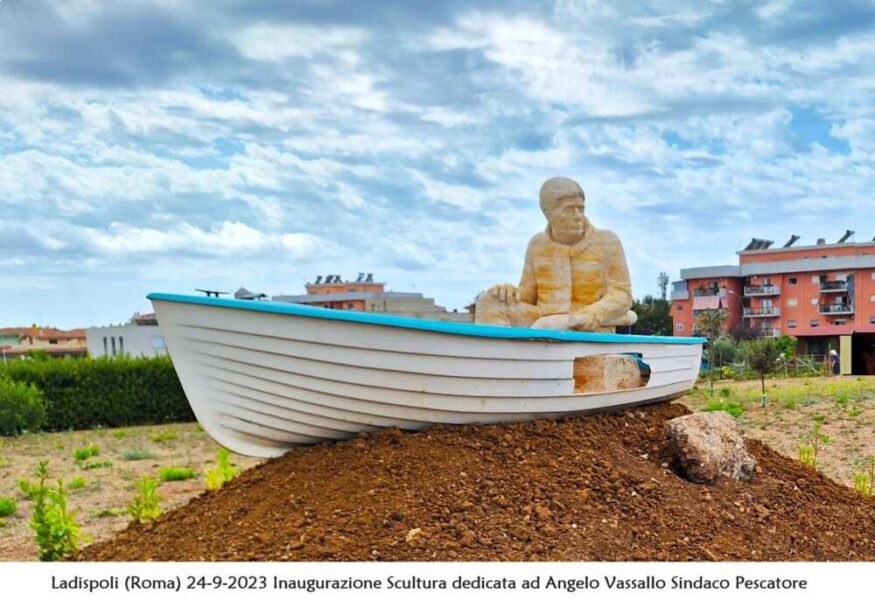 Una Scultura per Angelo Vassallo (sistemazione terra) ladispoli