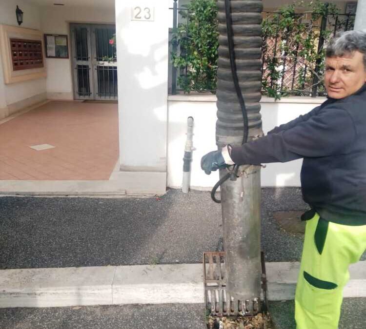 Pulizia di tombini e caditoie a Santa Marinella