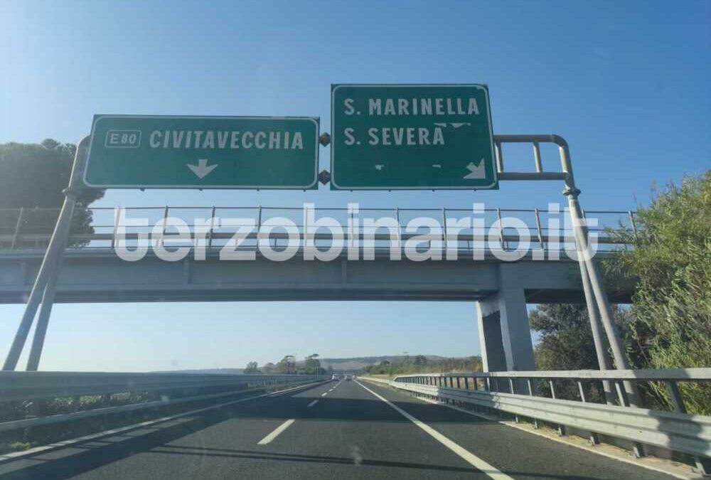 Sulla A12 chiude l’uscita di Santa Severa