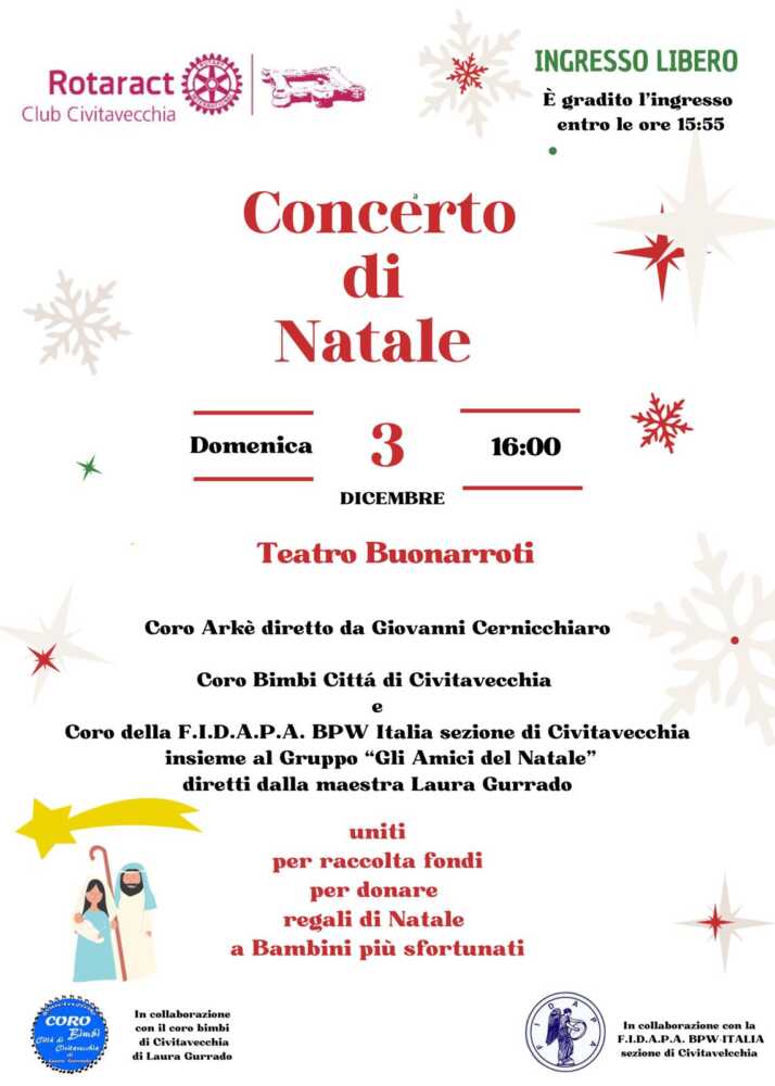 Concerto Di Beneficenza Del Rotaract Club Di Civitavecchia Per I