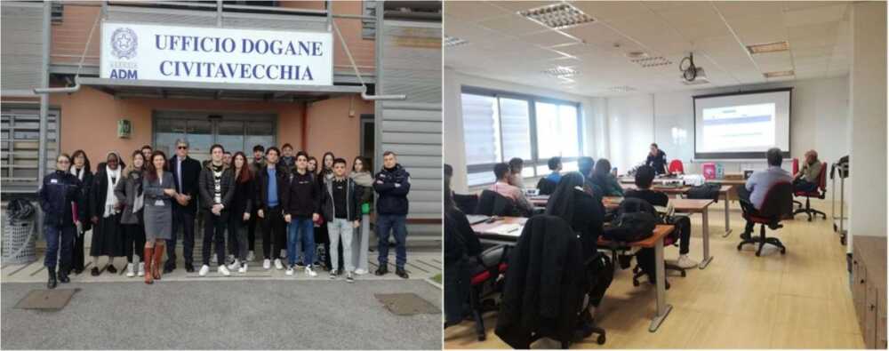 Gli studenti dell’UniTuscia in visita alle Dogane di Civitavecchia