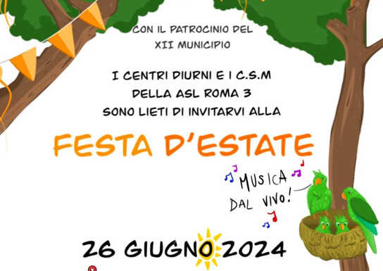 “Festa d’Estate” per i centri diurni e di salute mentale della Asl Roma 3