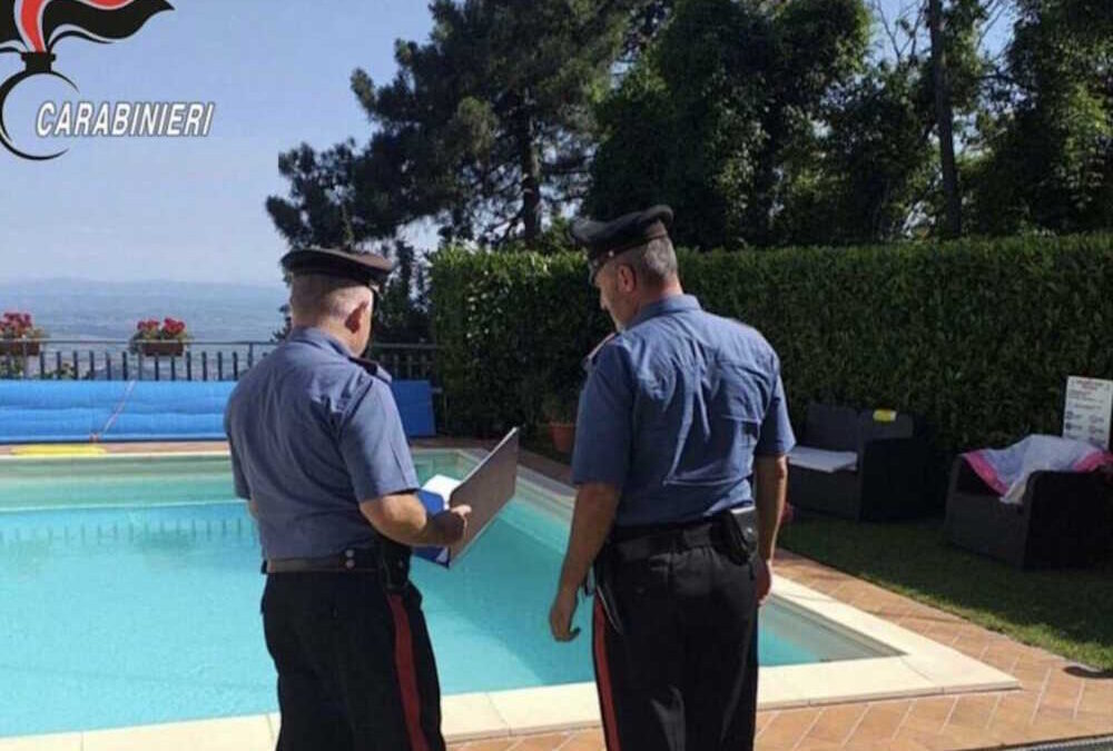 Villa e piscina nel resort a 5 stelle ma è abusivo: scoperto dai Carabinieri a Pescia Romana