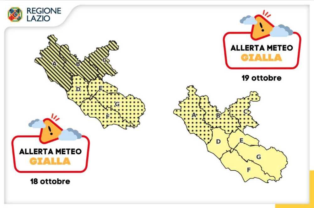 Prosegue l’allerta meteo anche per oggi sul Lazio