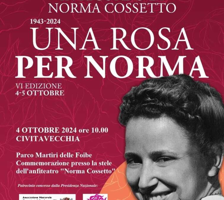 “Una rosa per Norma” il 4 ottobre a Civitavecchia