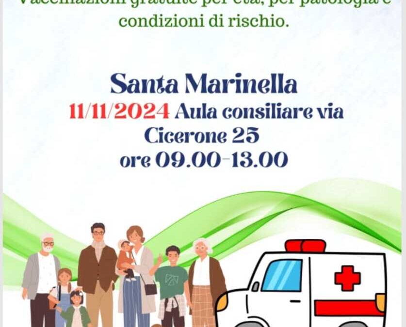 Open day vaccinale a Santa Marinella l’11 novembre