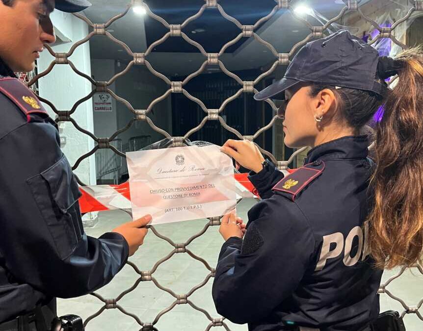 “Scherzetto” della Polizia per Halloween: sigilli per tre negozi di Bufalotta, Morena e Spinaceto