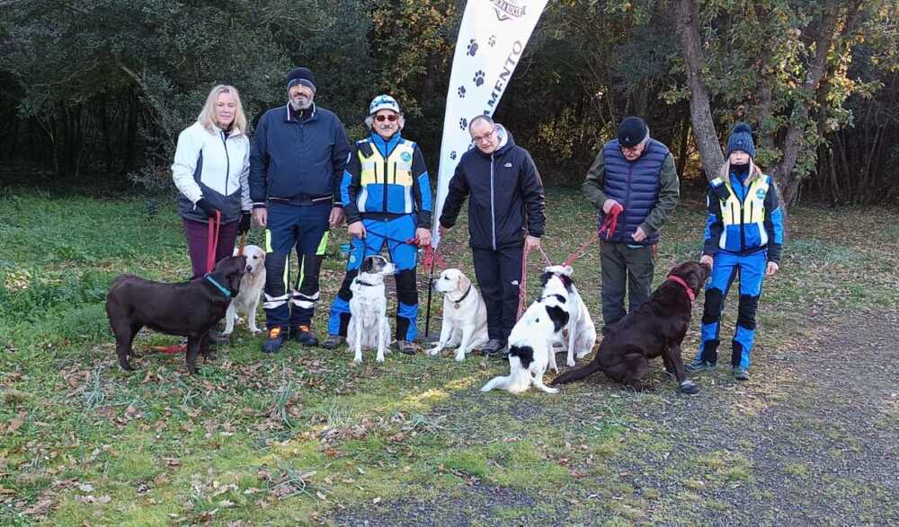 Bene le esercitazioni della Cinofila della ProCiv di Cerveteri a Macchia della Signora