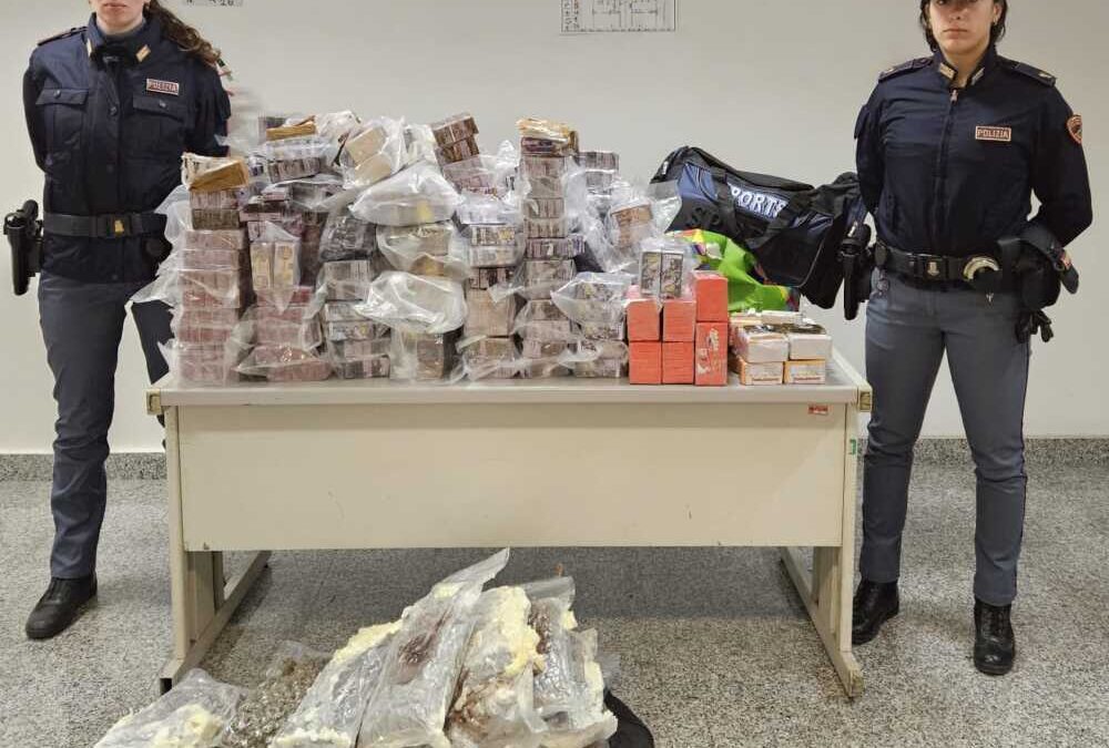 “Deposito” con 180 kg di droga scoperto dalla Polizia a Torpignattara