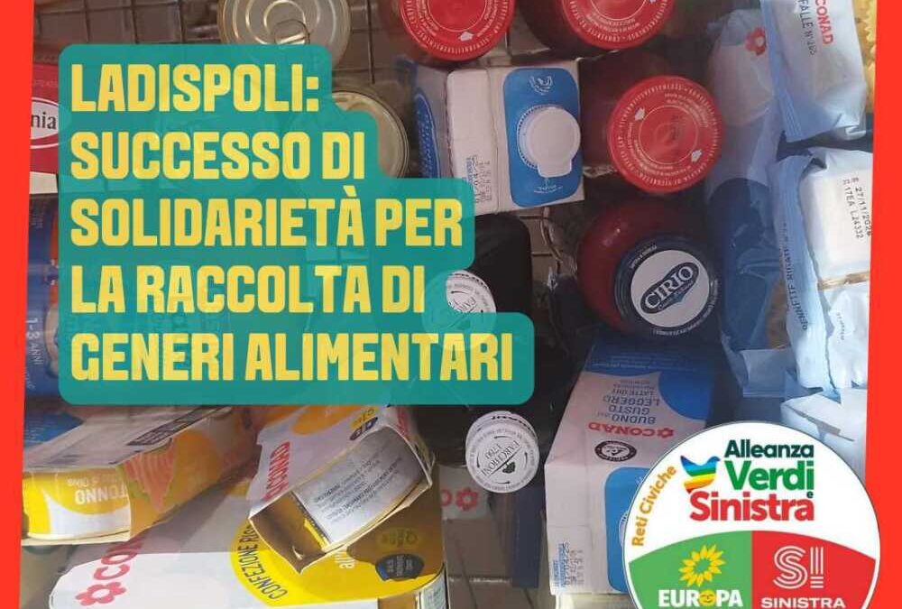 Banco alimentare di Si Ladispoli al centro commerciale La Palma