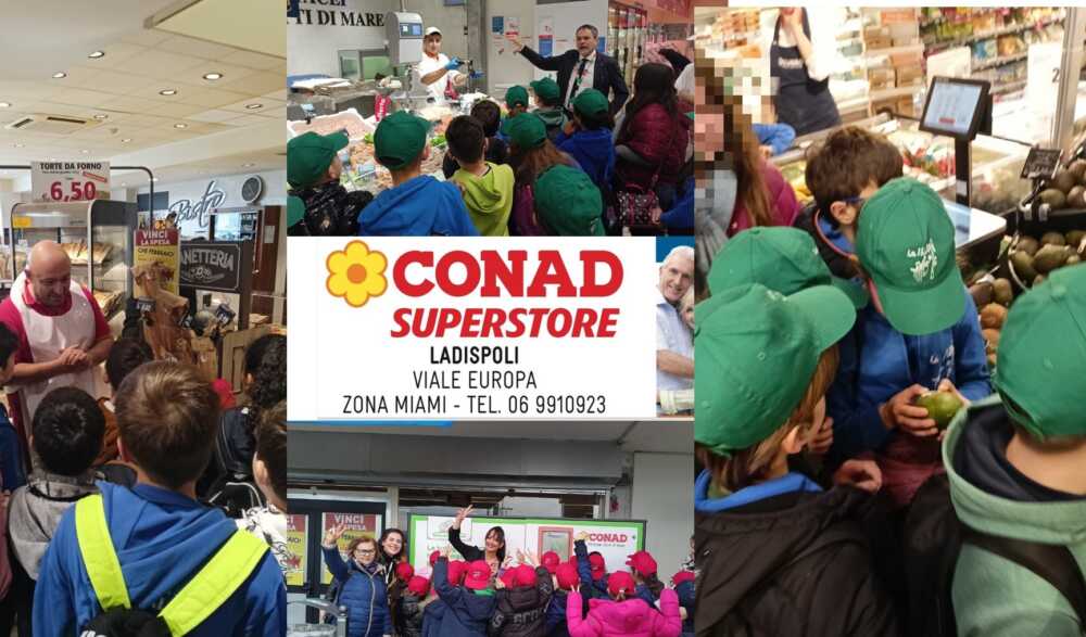 Il Conad Superstore di Ladispoli accoglie il progetto il Mondo a Tavola di Scuolambiente